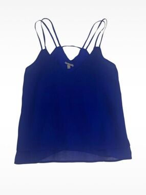 Women's Double-Strap V-Neck Tank Top - Navy